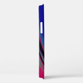 Abstract blauw grijs magenta fractal Swirl Case-Mate iPhone Case (Achterkant / Rechts)