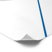 Abstract Blauw Grijs Off-Wit Zwart AP0002 Poster (Hoek)