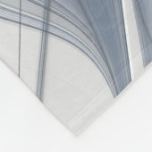 Abstract Blauw Grijs Waterverf Fractal Art Flower Fleece Deken (Hoek)