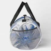 Abstract Blauw Grijs Waterverf Fractal Art Flower Plunjezak (Rechts)