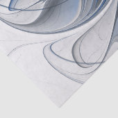 Abstract Blauw Grijs Waterverf Fractal Art Flower Tissuepapier (Detail)