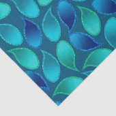 Abstract blauw groen blauwgroen vredesoekregendrup tissuepapier (Detail)