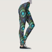 Abstract Blauw Groen Oog Leggings (Rechts)