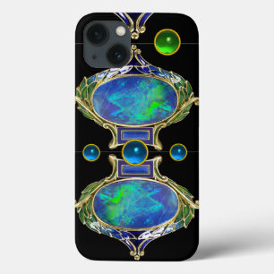 ABSTRACT BLAUW GROEN OPAL EFFECT MET GEMSTONES Case-Mate iPhone CASE