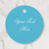 Abstract Blauw Groene Vlinder Fantasy Art Custom Bedankjes Labels (Achterkant)