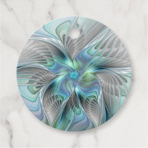 Abstract Blauw Groene Vlinder Fantasy Art Custom