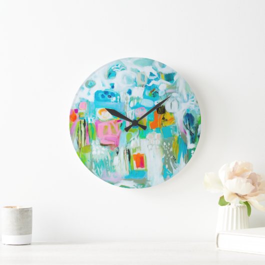 Abstract blauw grote klok (Huis)