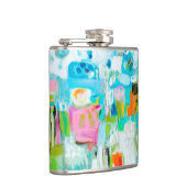 Abstract blauw heupfles (Rechts)