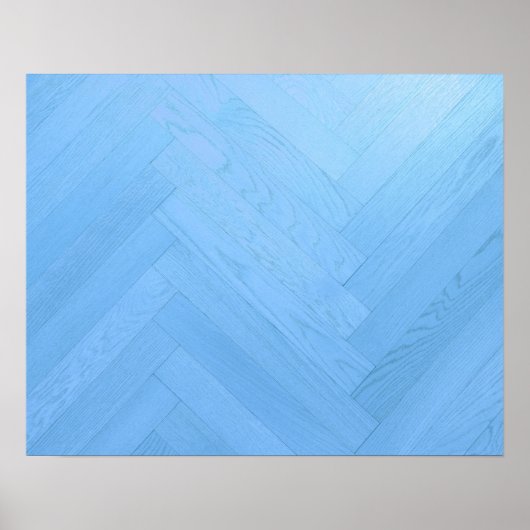 Abstract blauw houten bord | POSTER (Voorkant)
