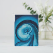 Abstract |Blauw I | Georgia O'Keeffe Briefkaart (Staand voorkant)