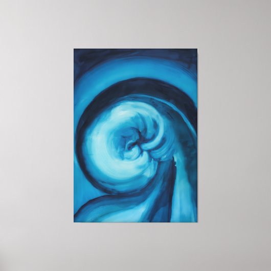Abstract |Blauw I | Georgia O'Keeffe Canvas Afdruk (Voorkant)