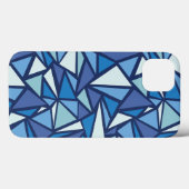 Abstract blauw ICS-patroon Case-Mate iPhone Case (Achterkant (horizontaal))
