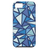 Abstract blauw ICS-patroon Case-Mate iPhone Case (Achterkant)