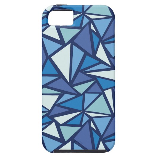 Abstract blauw ICS-patroon Case-Mate iPhone Case (Achterkant)