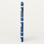 Abstract blauw ICS-patroon Case-Mate iPhone Case (Achterkant / rechts)