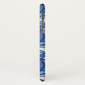 Abstract blauw ICS-patroon Case-Mate iPhone Case (Achterkant/links)