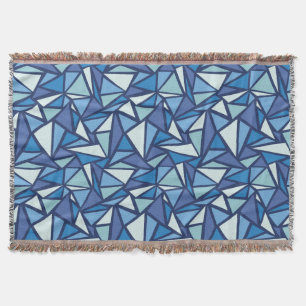 Abstract blauw ICS-patroon Deken