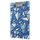 Abstract blauw ICS-patroon Klembord (Links)