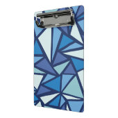 Abstract blauw ICS-patroon Mini Klembord (Angled2)