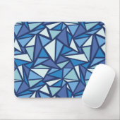 Abstract blauw ICS-patroon Muismat (Met muis)