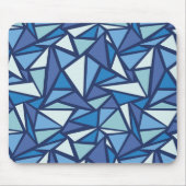Abstract blauw ICS-patroon Muismat (Voorkant)