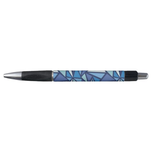 Abstract blauw ICS-patroon Pen (Voorkant)