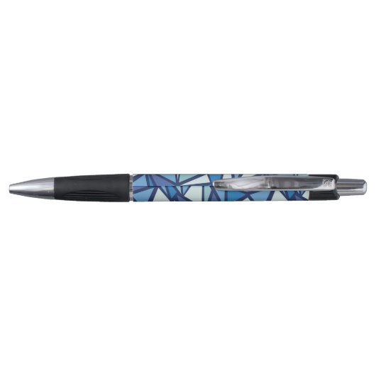 Abstract blauw ICS-patroon Pen (Achterkant)