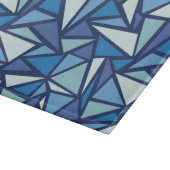 Abstract blauw ICS-patroon Snijplank (Hoek)