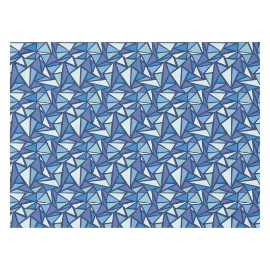 Abstract blauw ICS-patroon Tafelkleed (Voorkant (Horizontaal))