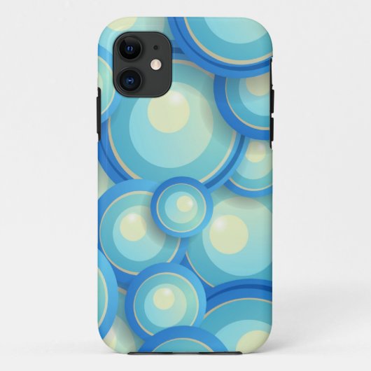 Abstract blauw in groen Case-Mate iPhone case (Achterkant)