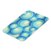 Abstract blauw in groen magneet (Linkerzijde)