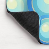 Abstract blauw in groen muismat (Hoek)