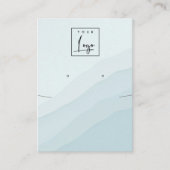 Abstract blauw Ketting met golven Logo Visitekaartje (Voorkant)