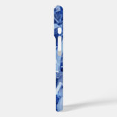 Abstract Blauw Kreukelig Verscheurd Papier Fotogra Case-Mate iPhone Case (Achterkant / Links)