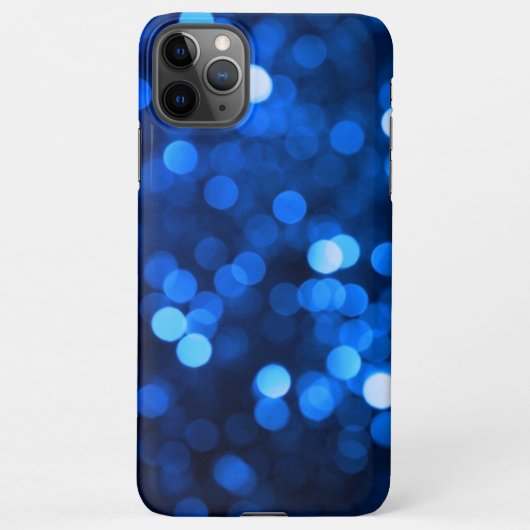 Abstract blauw licht stippen iPhone hoesje (Achterkant)