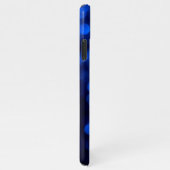 Abstract blauw licht stippen iPhone hoesje (Rechterkant)