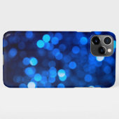 Abstract blauw licht stippen iPhone hoesje (Achterkant horizontaal)