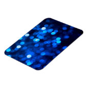 Abstract blauw licht stippen magneet (Linkerzijde)