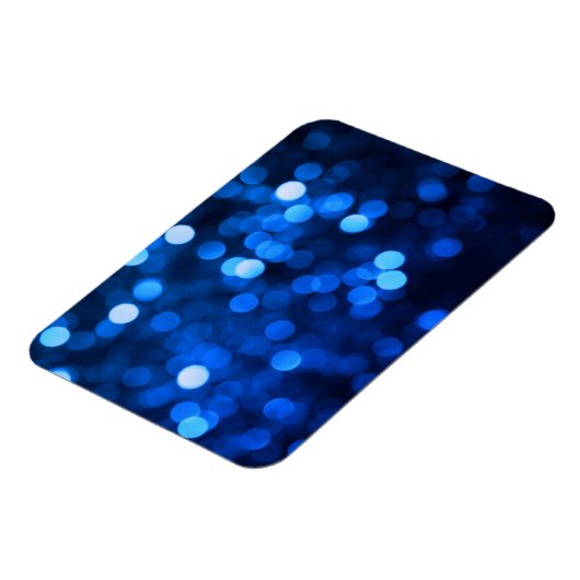 Abstract blauw licht stippen magneet (Linkerzijde)