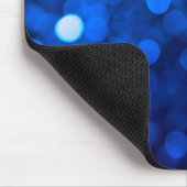 Abstract blauw licht stippen muismat (Hoek)