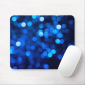 Abstract blauw licht stippen muismat (Met muis)