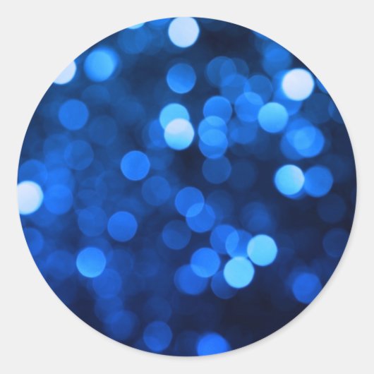 Abstract blauw licht stippen ronde sticker (Voorkant)