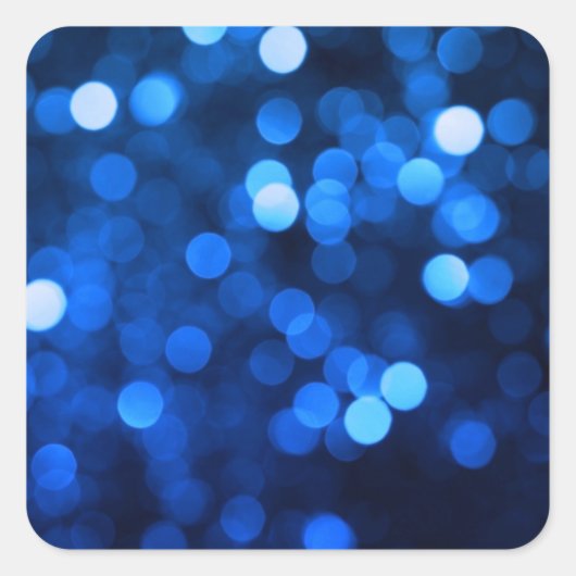 Abstract blauw licht stippen vierkante sticker (Voorkant)