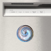 Abstract blauw magneet (Insitu (Vaatwasser))