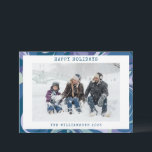 Abstract Blauw Marmer Wervelend Stijlvolle Aangepa Feestdagenkaart<br><div class="desc">Abstract Blauw Marmer Wervelend Stijlvolle Aangepaste Foto Vakantiekaart</div>