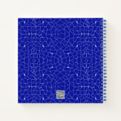 Abstract Blauw Mozaïekboek Bullet Journal Notitieboek (Achterkant)