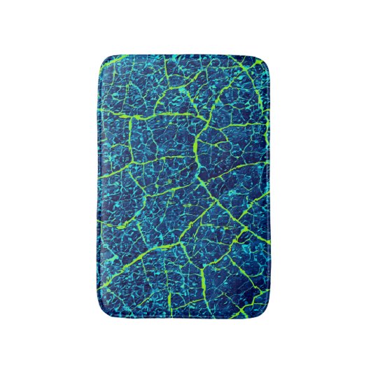 Abstract blauw Natuur patroon Badmat (Voorkant Verticaal)