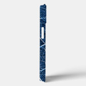 Abstract blauw Natuur patroon Case-Mate iPhone Case (Achterkant / Rechts)