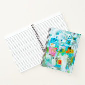 Abstract blauw notitieboek (Binnen)