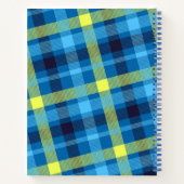 Abstract blauw Notitieboek (Achterkant)